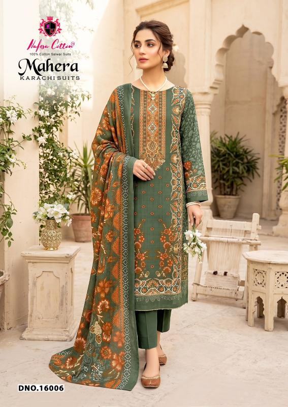 Nafisa mahera vol 16 cotton dress materials wholesale online